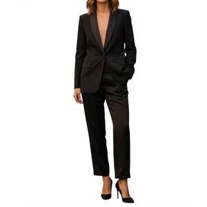 NEW ANTONELLI FIRENZE pandolce shawl collar blazer in black